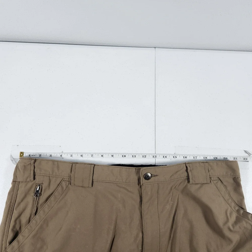 Duluth Trading Co Mens Brown Nylon Cargo Shorts 2XL  Workwear Outdoor Hiking‎